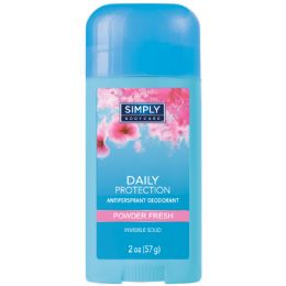 Simply Bodycare Antiperspirant Deodorant 2 Oz Invisible Solid
