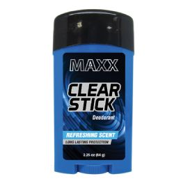 24 pieces Maxx Deodorant Stick 2.25 Oz Clear - Deodorant