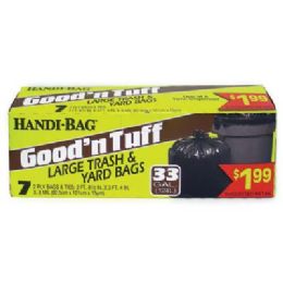 12 pieces Handi Bag Trash Bag 33 Gl 7 Ct Good & Tuff Prepriced 1.99 - Garbage & Storage Bags