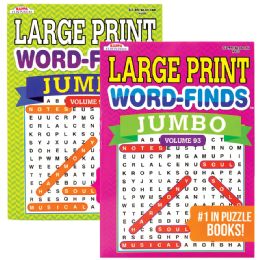 12 pieces Jumbo Large Print Word Finds 3825 - Crosswords, Dictionaries, Puzzle books