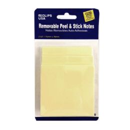 48 pieces Eclips Sticky Notes 3 Pk Yellow Color Blistered Card - Sticky Note & Notepads