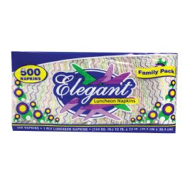 12 pieces Elegant Napkins 12 X 12 In 500 ct - Tissue Paper