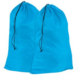 50 Pieces Drawstring Laundry Bag 2-Pack - Blue - Laundry Baskets & Hampers