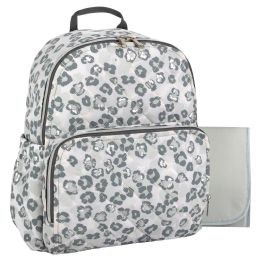 12 Pieces Baby Essentials Diaper Bag Backpack W Changing Pad - Leopard Print - Baby Accessories