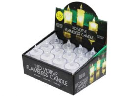 60 pieces 3.15 In Decorative Warm White Led Candle Countertop Display - Candles & Accessories
