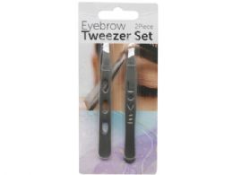 60 pieces 2 Pack Angled Beauty Eyebrow Tweezer Set - Scissors and Tweezers