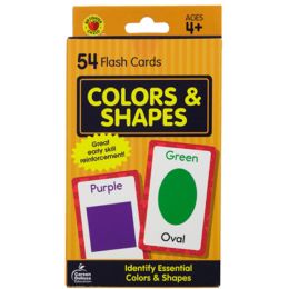 48 pieces Flash Cards 54ct Colors And Shapes Boxed pp - Educational Toys