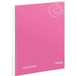 36 pieces Spiral Notebook 1-Subject C/r 70 Ct., Pink - Notebooks
