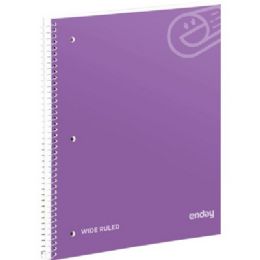 36 pieces Spiral Notebook 1-Subject W/r 70 Ct., Purple - Notebooks