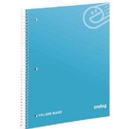36 pieces Spiral Notebook 1-Subject C/r 70 Ct., Blue - Notebooks