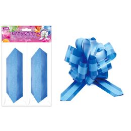 24 Wholesale 2 Piece Instant Gift BowS- 2 Tone Blue Only