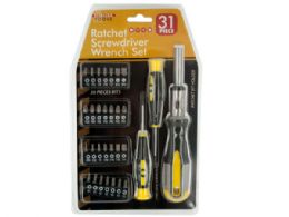 12 pieces 31-Piece Ratchet Screwdriver Wrench Set - Screwdrivers and Sets