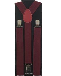 36 pieces Burgundy  Suspender - Suspenders