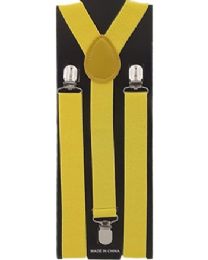 36 pieces Men's Yellow Suspender - Suspenders