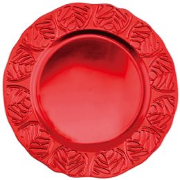 24 Wholesale 13" Charger Plate Red