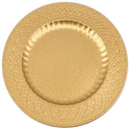 24 Wholesale 13" Charger Plate gold
