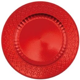 24 Wholesale 13" Charger Plate red