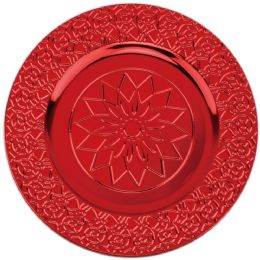 24 Wholesale 13" Charger Plate red