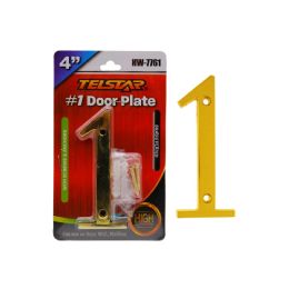 24 Pieces Number '1', Gold 4' - Hanging Decorations & Cut Out