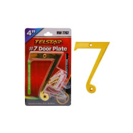 24 Pieces Number '7', Gold 4' - Hanging Decorations & Cut Out