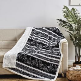 12 Pieces Plush Fleece Throws Odelia Printed - Fleece & Sherpa Blankets