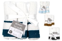 24 Wholesale 6 Pack Wash Cloths