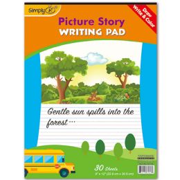 48 Pieces 30ct Picture Story Pad - Notebooks
