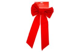 36 Wholesale Christmas Velvet Red Bow