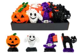 24 of Halloween Tinsel Tablestop Decor