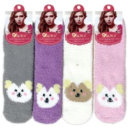 48 Pieces Lady's Socks - Womens Fuzzy Socks