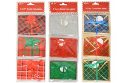 24 Packs 3 Pack Christmas Gift Card Boxes - Christmas Gift Bags and Boxes