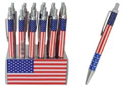 24 Pieces Usa Flag Ballpoint Pen - Pens