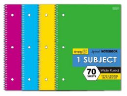 48 Wholesale 1 Subject 70 Count Notebook