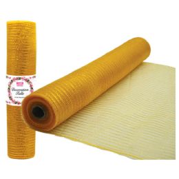 12 Pieces Tulle Fabric Roll gold - Craft Kits