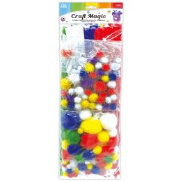24 Pieces 300ct Diy Creativity Kit 24s Stems PoM-Pom Googly Eyes Prima - Craft Kits
