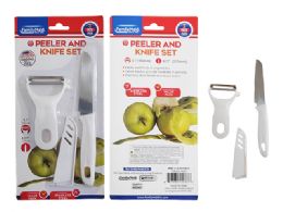 96 Pieces 3 Piece Peeler And Knife Set - Kitchen Cutlery