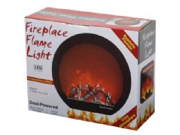 6 of DuaL-Powered Tabletop Led Fireplace Flame Light