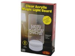 12 of UsB-Powered Clear Acrylic Led Magic Light Board