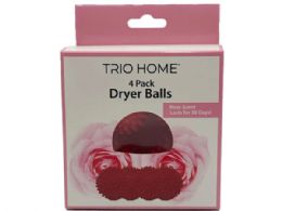 12 pieces Trio Home Four Pack Dryer Balls With Rose Scent - Laundry Detergent