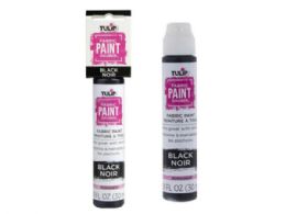 132 pieces Tulip Black 1oz Fabric Paint Dauber - Art Paints