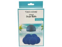 12 pieces Trio Home Six Pack Dryer Balls With Ocean Scent - Laundry Detergent