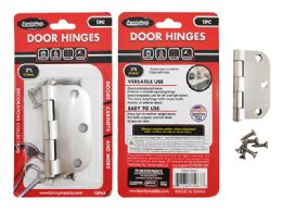 48 Pieces 3" Heavy Duty Satin Nickel Door Hinges In Silver - Doors
