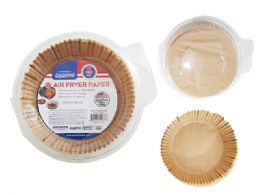 24 of 50 Piece 6.3" Round Air Fryer Parchment Papers In Brown