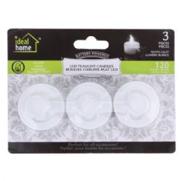 48 of Ideal Home LED Tealight 3PK White Light
