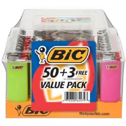 6 pieces BIC Disposable Ligher Mini 53Count PDQ Tray - Lighters