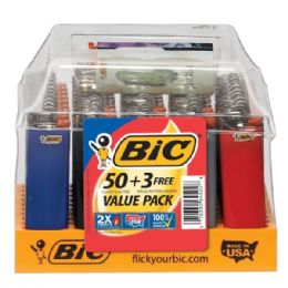 6 of BIC Disposable Ligher 53Count PDQ Tray