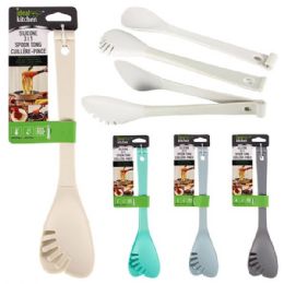 48 pieces Ideal Kitchen Slicone 3in1 Tong Spoon - Kitchen Cutlery