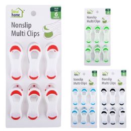 48 pieces Ideal Home Multi Purpose Clip 6PK Nonslip - Clips and Fasteners