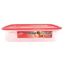 24 pieces Fresh Guard Storage Container Red Rectangular 125oz - Food Storage Containers