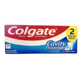 12 Wholesale 6OZ 2-Piece COLGATE ANTICAVITY TOOTHPASTE